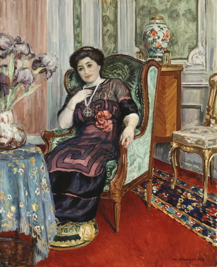 Donna seduta su una poltrona, 1911